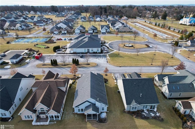 birds eye view of property