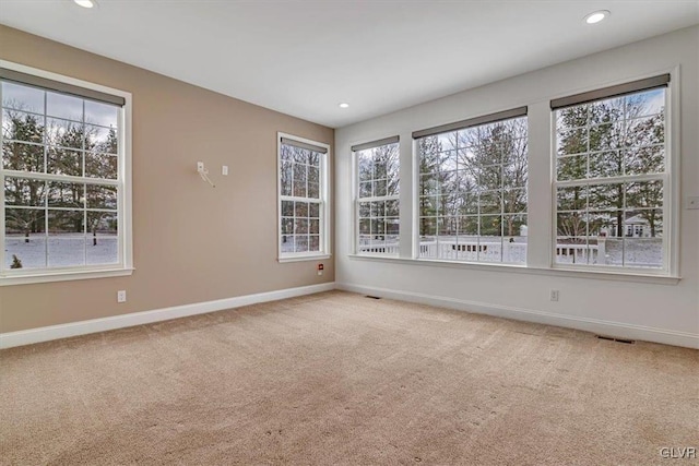 unfurnished room featuring carpet floors