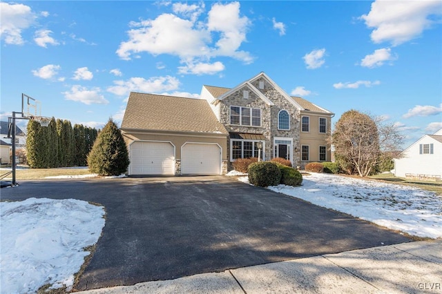 front facade featuring a garage