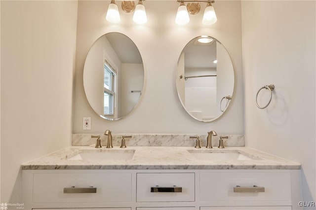 bathroom featuring vanity