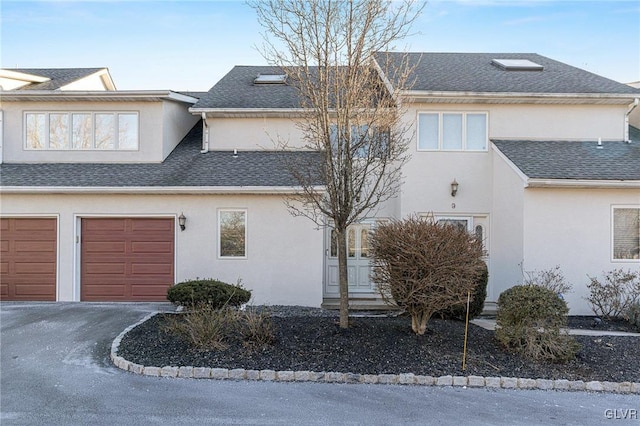 view of home's exterior with a garage