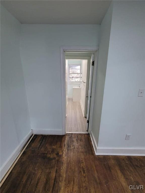 interior space featuring dark hardwood / wood-style flooring