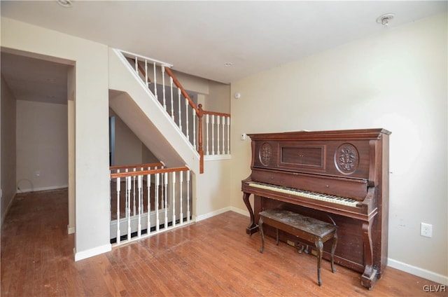 misc room featuring hardwood / wood-style floors