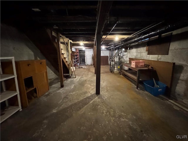 view of basement