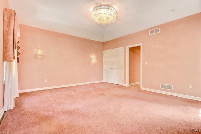 view of carpeted empty room