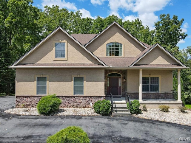 view of front of house with a porch