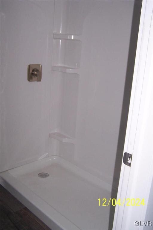 bathroom with a shower