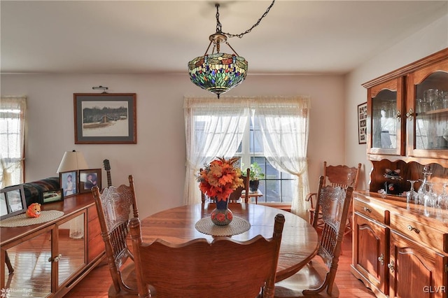 dining room featuring hardwood / wood-style flooring