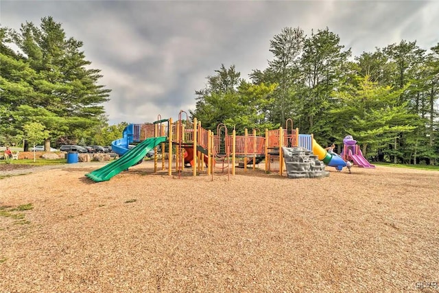 view of jungle gym