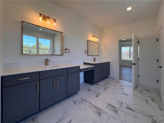 bathroom featuring vanity