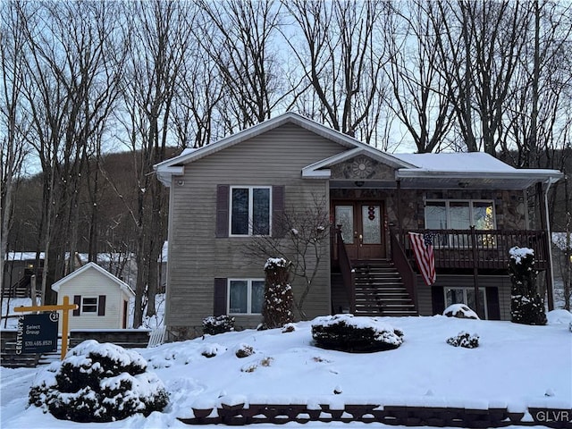 view of front of home