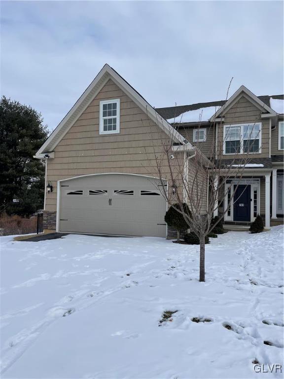 view of front of home featuring a garage