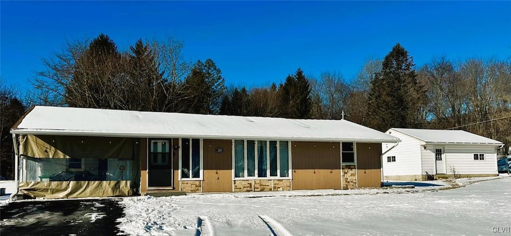 view of ranch-style home