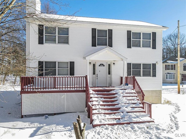 view of front of home