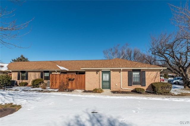 view of ranch-style home