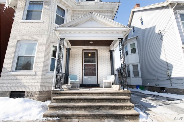 view of front of house with a porch