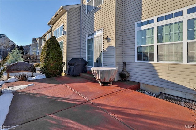 view of patio / terrace featuring area for grilling