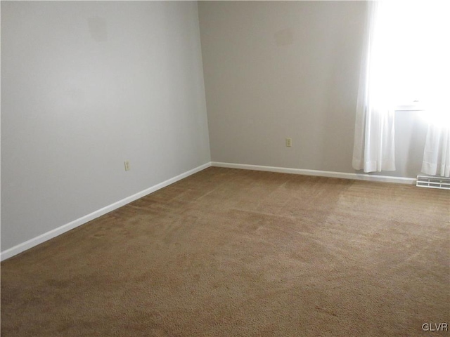 view of carpeted empty room