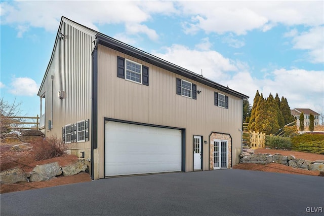 view of home's exterior featuring a garage