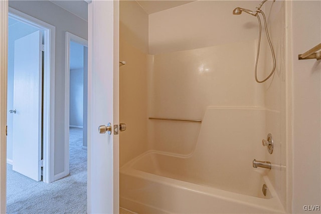 bathroom featuring washtub / shower combination