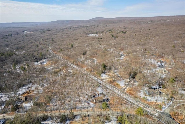 aerial view featuring a mountain view