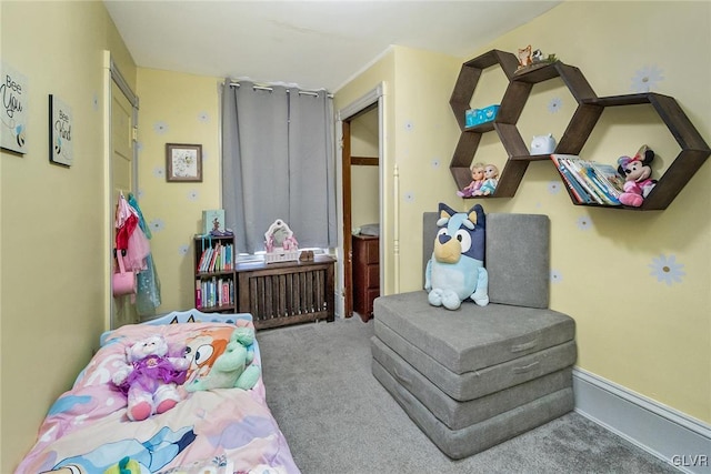 bedroom featuring carpet floors