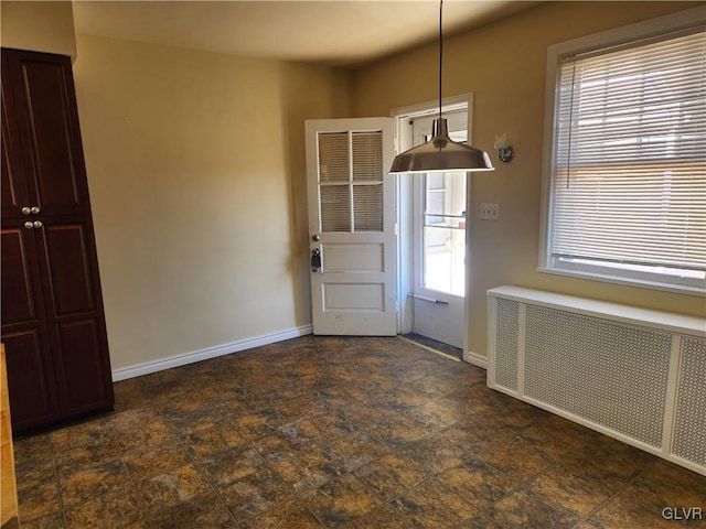 doorway with radiator