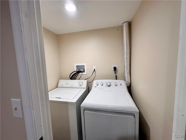 laundry area with washer and clothes dryer