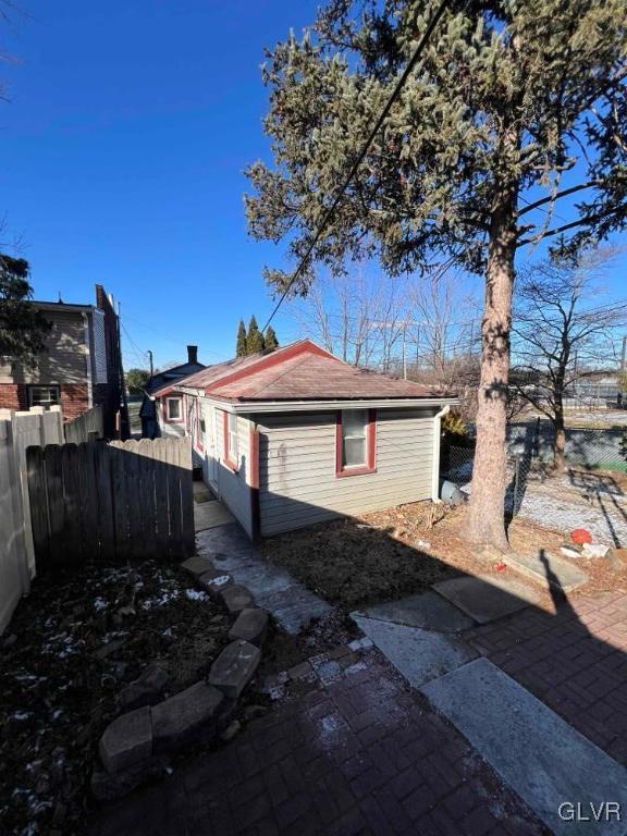 view of home's exterior featuring a patio