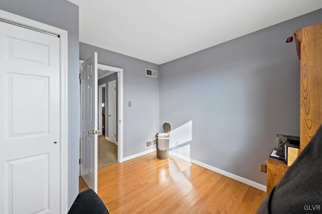 interior space featuring hardwood / wood-style flooring