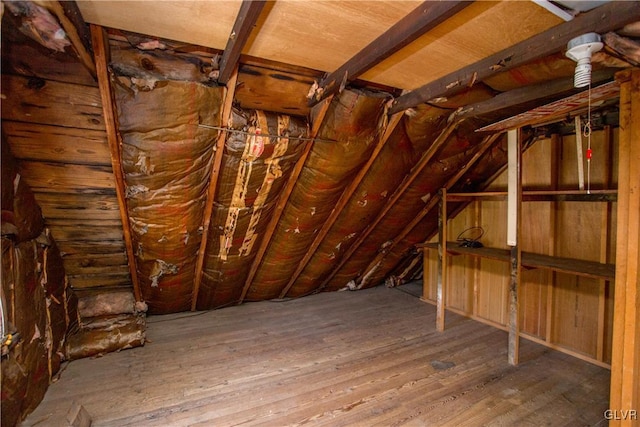 view of attic