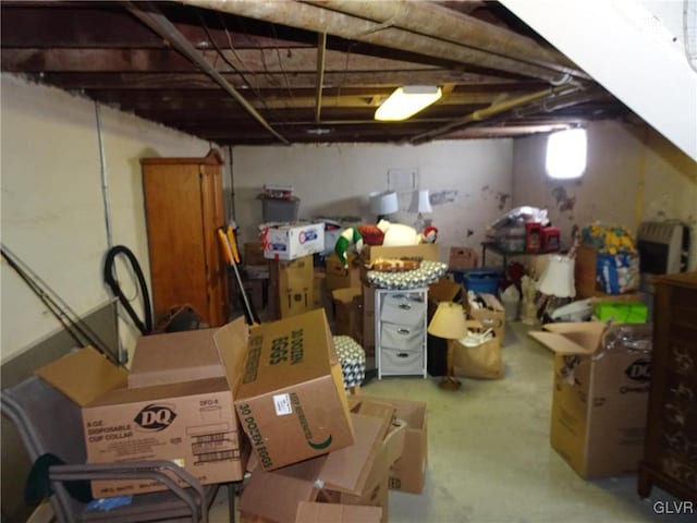 view of storage room