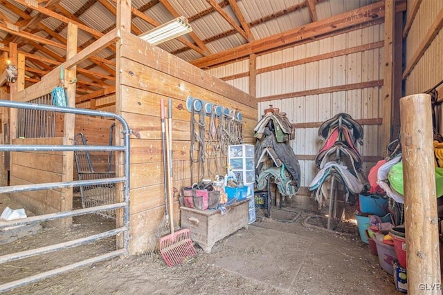 view of horse barn