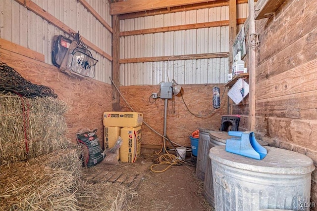 view of horse barn