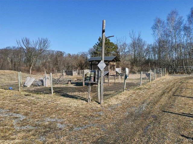 view of yard featuring a playground