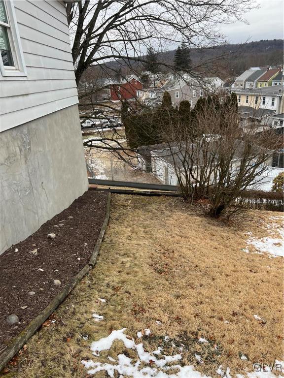 view of snowy yard