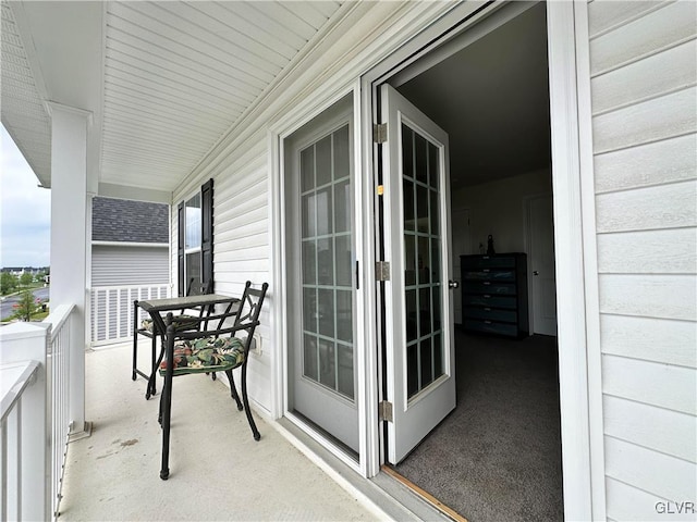 view of balcony