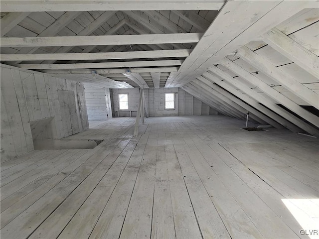 view of attic