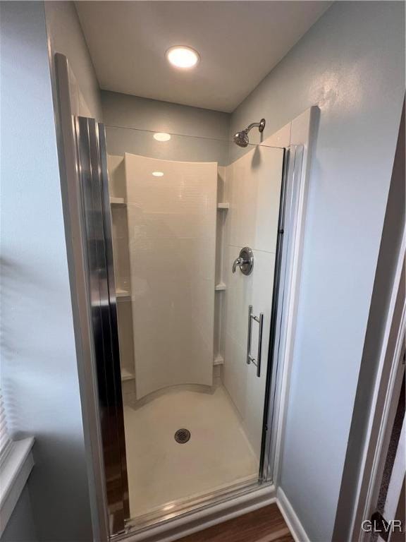 bathroom with walk in shower