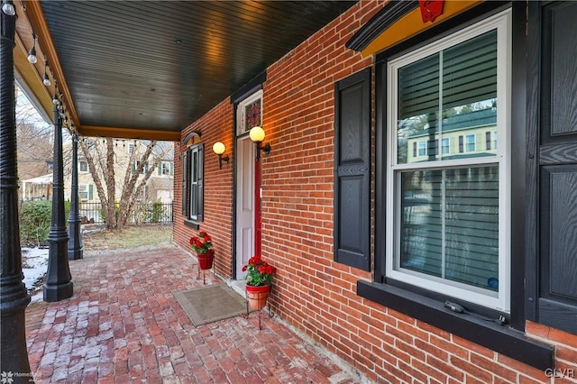 view of patio / terrace featuring covered porch