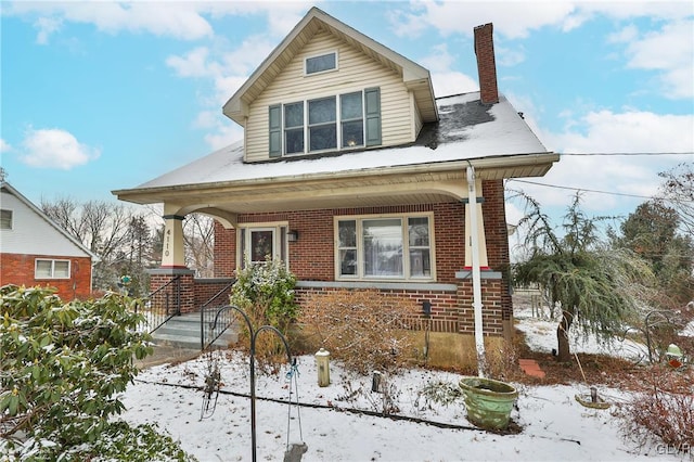 bungalow-style house with a porch