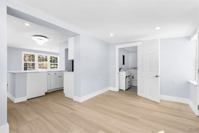 interior space featuring light hardwood / wood-style flooring