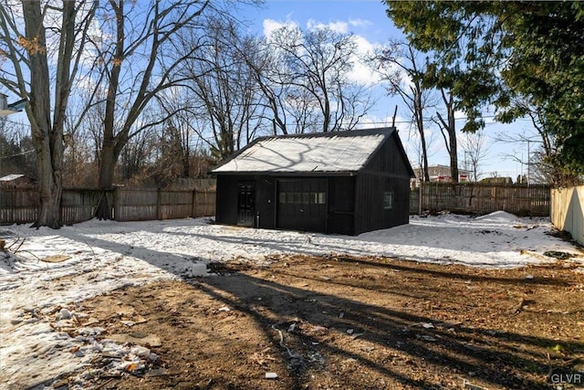 view of outdoor structure