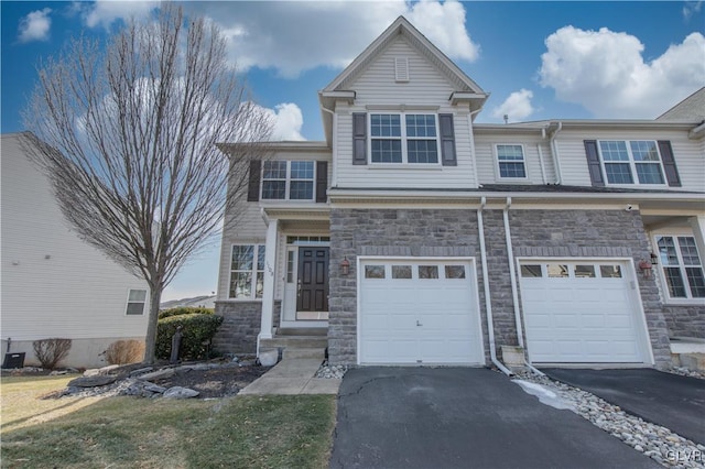 view of front of house featuring a garage