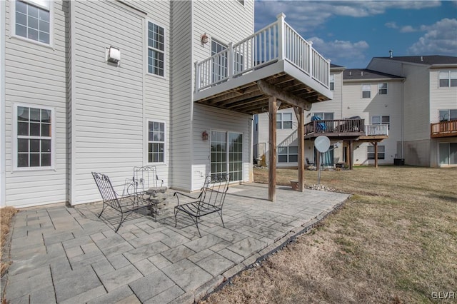 view of patio / terrace with a deck