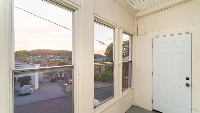 view of doorway to outside