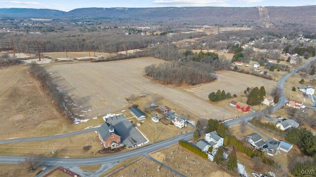 aerial view featuring a mountain view