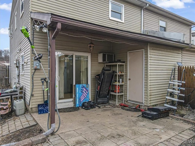 rear view of house featuring a patio area