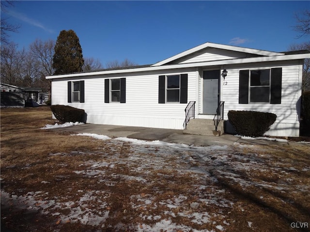 view of manufactured / mobile home