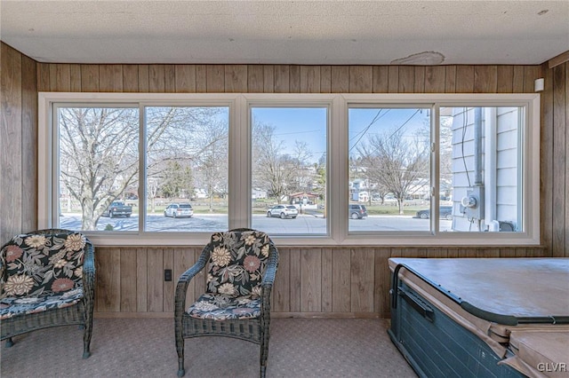 unfurnished sunroom with a wealth of natural light